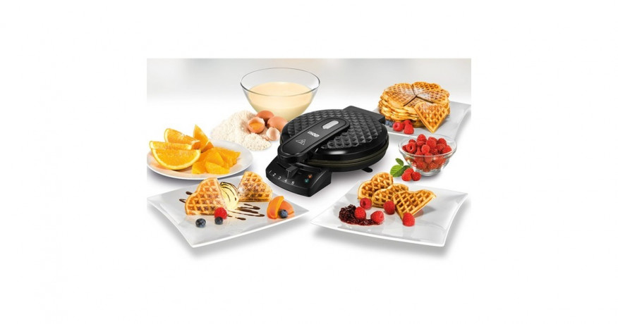 Unold Unold Waffelautomat Diamant, Waffeleisen schwarz, 1.200 Watt schwarz Вафельница Unold Диамант, вафельница черная, 1200 Вт
