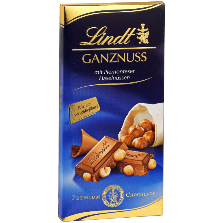 Шоколад Lindt Swiss Premium молочный с цельным фундуком 300г