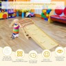 COSTWAY Kletterleiter Kinder Kletterdreieck Holz Дети поднимаются по лестнице, поднимаясь по треугольному дереву