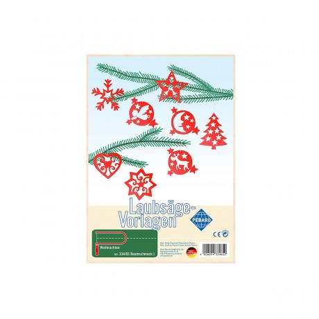 Pebaro Laubsagevorlage Baumschmuck I Шаблон листовки для елочных украшений I