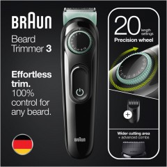 Braun Barttrimmer quot;BT3321quot; in Schwarz und Mint Триммер для бороды "BT3321" в черном и мятном