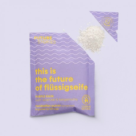 FUTURE STORIES Vorteilskit 3er Set Flussigseifen Pulver Lavendel & Bergamotte inkl. Pumpspender  Набор Advantage Kit из 3 жидких мыльных порошков лаванды и бергамота, включая помпу-дозатор