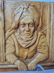 Декоративное фарфоровое панно &quot;Мужчина и женщина&quot;, 22,5см x 14,5см, Германия, 1960-70гг.