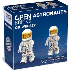 Open Bricks Open Bricks Astronauts (Minifiguren) Космонавты с открытыми кубиками (минифигурки)