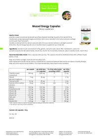 Krauterhaus Sanct Bernhardt Mussel Energy Capsules, 120 капсул