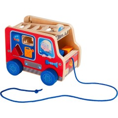Haba Nachziehspielzeug Feuerwehrauto Передвижная игрушечная пожарная машина