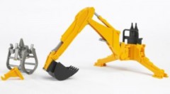Bruder BRUDER 2338 Heckbagger mit Greifer 1:16 Экскаватор-погрузчик BRUDER 2338 с захватом 1:16