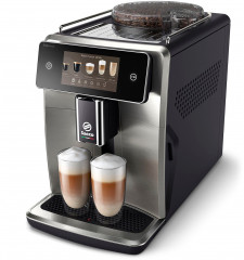 Saeco Saeco Kaffeevollautomat Xelsis Deluxe SM8785/00, fur 22 Kaffeespezialitaten, mit 8 Benutzerprofilen und 5&quot; Touchscreen  Полностью автоматическая кофемашина Saeco Xelsis Deluxe SM8785/00, для 22 сортов кофе, с 8 профилями пользователя и сенсорным экр