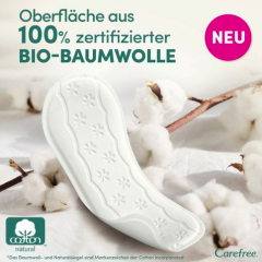 Carefree  Slipeinlagen Organic Cotton Long 24 St, Карефри Ежедневные прокладки из органического хлопка Long 24шт, 1 упаковка (24 штуки)