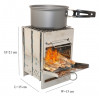 Dsen Dsen Gaskocher Campingkocher Holzofen Holzofen Camping Mini Grill, (1-St)  Газовая плита Dsen Кемпинговая печь Дровяная печь Дровяная печь Кемпинг Мини-гриль (1 шт.)