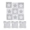 relaxdays 36 x Puzzlematte Sterne weiss-grau 36 x коврик-пазл звезды бело-серый