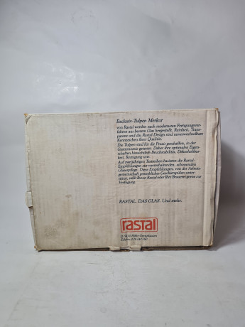 Бокалы пивные винтажные Rastal Moninger/ Zwickel, заводская упаковка, стекло, 0.2 л, 19 см, 12 шт., Германия, 1970-80гг.