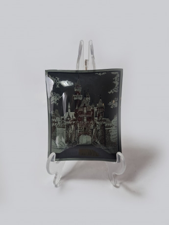 Houze Art PT. Marion Декоративное стеклянное панно "Диснейленд", 12см x 9,5см, США, 1970-80гг.