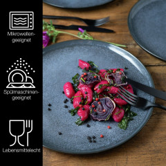 Moritz &amp; Moritz Moritz &amp; Moritz Dinner Teller 6-tlg. DIGITAL blau Обеденные тарелки Moritz &amp;amp; Moritz 6 шт. ЦИФРОВОЙ