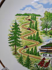 Manufaktur Floss Bavaria Декоративная тарелка с видами Санкт-Андреасберг, 19,5 см, Германия, 1960-70гг.