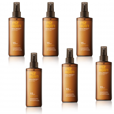 Piz Buin Tan & Protect Tan Intensifying Sun Oil Spray SPF 15  6stk x 150ml (900ml) Масло-спрей SPF 15, 6 штук х 150мл (900мл)