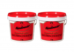 Handlmaier's Bayerisch-suber Hausmachersenf 1kg x 2stk, Баварская домашняя сладкая горчица, 1кг x 2 упаковки