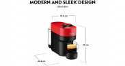 Krups Krups Nespresso Vertuo Pop Spicy Red XN9205, Kapselmaschine schwarz/dunkelrot  schwarz, dunkelrot Krups Nespresso Vertuo Pop Spicy Red XN9205, капсульная машина черный/темно-красный