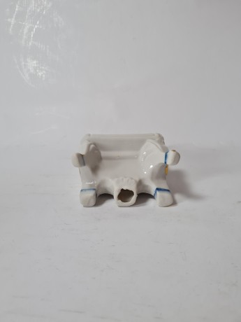 Винтажная фарфоровая фигурка пианино с позолотой в стиле барокко, 8 x 7,5см, Германия, 1960г.