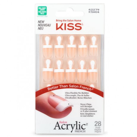 KISS Salon Acrylic French Французские Акриловые самоклеящиеся накладные ногти Dry Spell 1 Набор