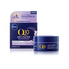 Nivea Q10 Power Anti-Falten + Beruhigung Nachtpflege Sensitiv Q10 Power против морщин + успокаивающий ночной уход для чувствительной кожи