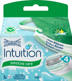 Wilkinson Intuition naturals чувствительный	 care Лезвия для бритвы, 3 шт