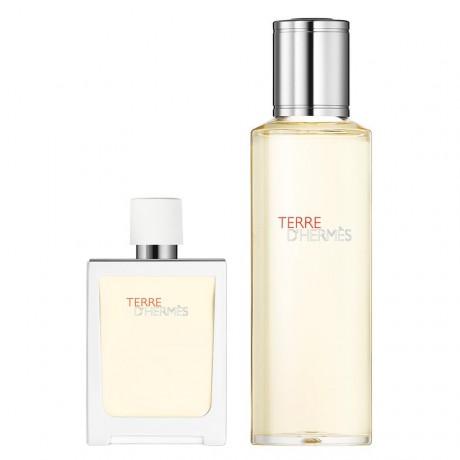 HERMES (Гермес) 121 Gramm - Eau Tr_s Fra_che Eau de Toilette RefilLab (Лаб)le Spray + Refill Bottle Duftset Terre d’HERMES (Гермес), 1 шт.