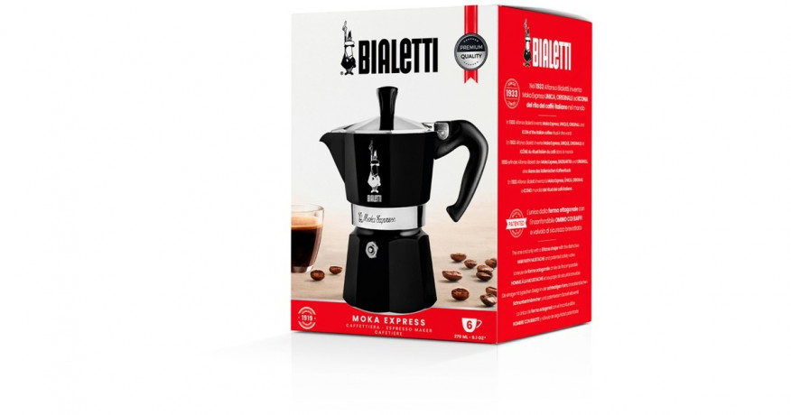 Bialetti Bialetti Moka Express, Espressomaschine schwarz, 6 Tassen schwarz Bialetti Moka Express, кофемашина для эспрессо, черный, 6 чашек