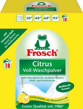 Frosch Универсальный стиральный порошок Порошок Цитрусовые, 18 загрузок