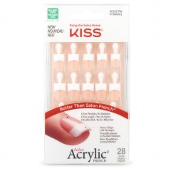 KISS Salon Acrylic French Французские Акриловые самоклеящиеся накладные ногти Halo Effect 1 Набор