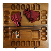 LOGOPLAY Kalaha Spiel fur 2 bis 4 Spieler Калаха игра для 2-4 игроков