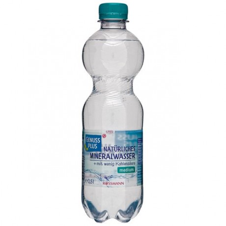 GENUSS PLUS naturliches Mineralwasser medium 500 г