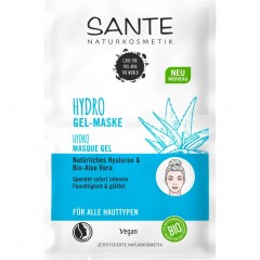 Sante Hydro Gel-Maske Naturliches Hyaluron & Bio-Aloe Vera Hydro Gel Mask Натуральная гиалуроновая кислота и органическое алоэ вера