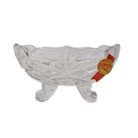 Anna Hutte Хрустальная чаша, 11см x 6.5см x 6см, Германия, 1960-70гг.