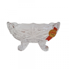 Anna Hutte Хрустальная чаша, 11см x 6.5см x 6см, Германия, 1960-70гг.