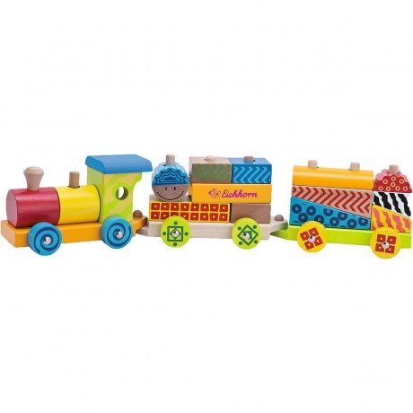 Eichhorn Color Holzzug Цветной деревянный поезд