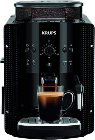 Krups Krups Kaffeevollautomat Essential EA810870 Kaffeevollautomat LatteGo Milchaufschaumer Display, Kaffeeautomat Cafemaschine Kaffeemaschine mi Mahlwerk Vollautomat Cafe Полностью автоматическая кофемашина Krups Essential EA810870 полностью автоматичес