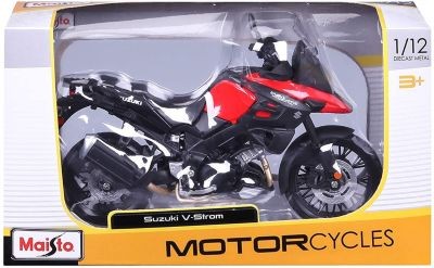 Maisto Modellmotorrad Suzuki V-Strom (schwarz-rot Модель мотоцикла Suzuki V-strom (чёрно-красный