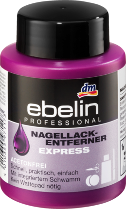 ebelin Жидкость для снятия лака Профессиональная, без ацетона, 75 мл