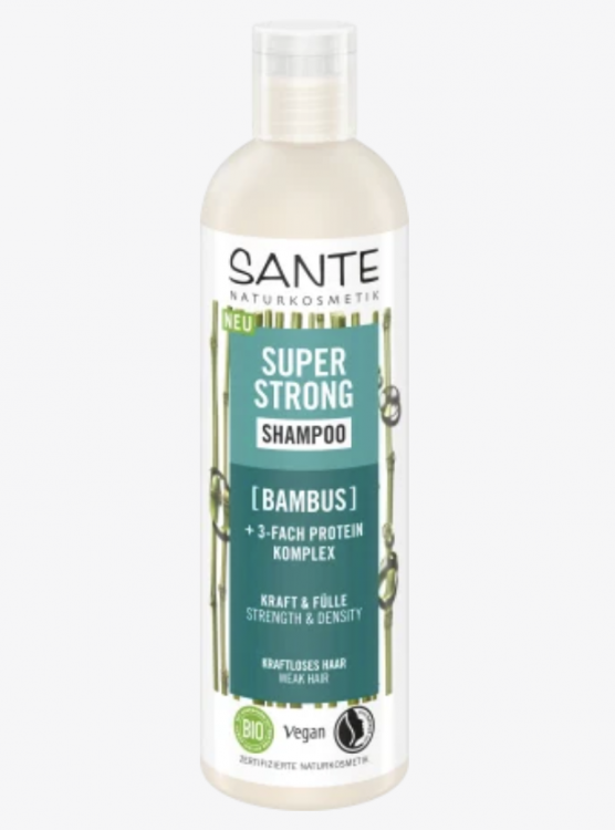 SANTE NATURKOSMETIK Shampoo Super Strong, Шампунь Укрепляющий с органическим экстрактом бамбука и тройным протеиновым комплексом, 250 мл SANTE NATURKOSMETIK Shampoo Super Strong, Шампунь Укрепляющий с органическим экстрактом бамбука и тройным протеиновым комплексом, 250 мл