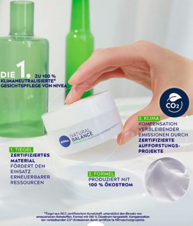 NIVEA Tagescreme Natural Balance feuchtigkeitsspendend, Нивеа Крем для лица увлажняющий с  органическим алоэ вера, маслами жожоба и миндаля, 50 мл