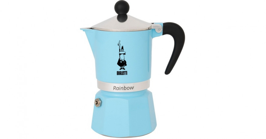 Bialetti Bialetti Rainbow, Espressomaschine hellblau, 6 Tassen hellblau Bialetti Rainbow, кофемашина для эспрессо, голубой, 6 чашек
