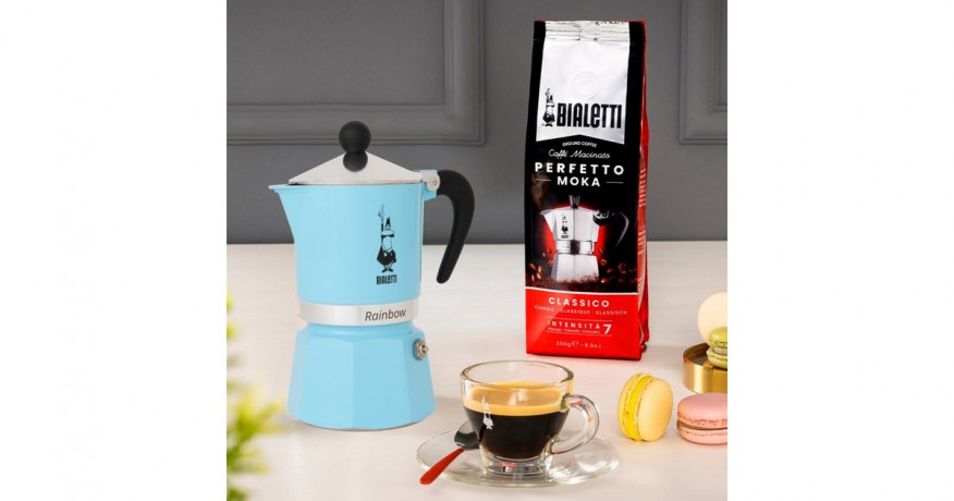 Bialetti Bialetti Rainbow, Espressomaschine hellblau, 6 Tassen hellblau Bialetti Rainbow, кофемашина для эспрессо, голубой, 6 чашек