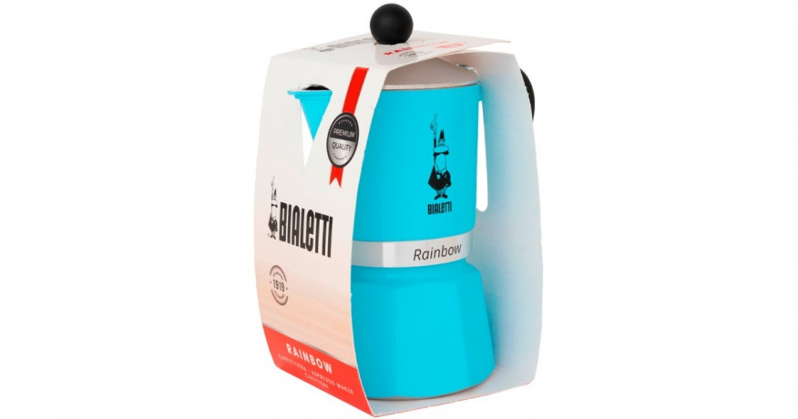 Bialetti Bialetti Rainbow, Espressomaschine hellblau, 6 Tassen hellblau Bialetti Rainbow, кофемашина для эспрессо, голубой, 6 чашек