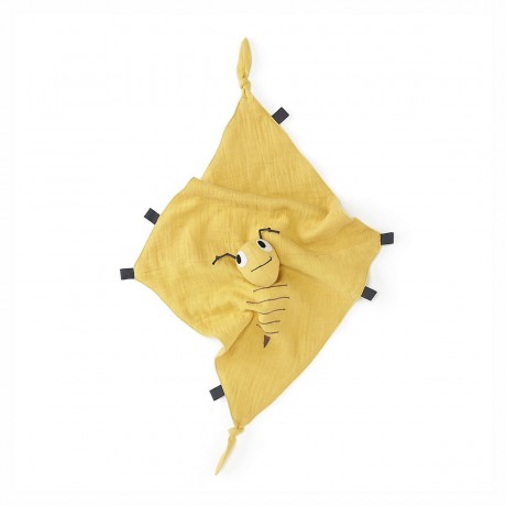 Kids Concept Schmusetuch Biene -gelb Schnuffeltucher Подшлемник для пчел