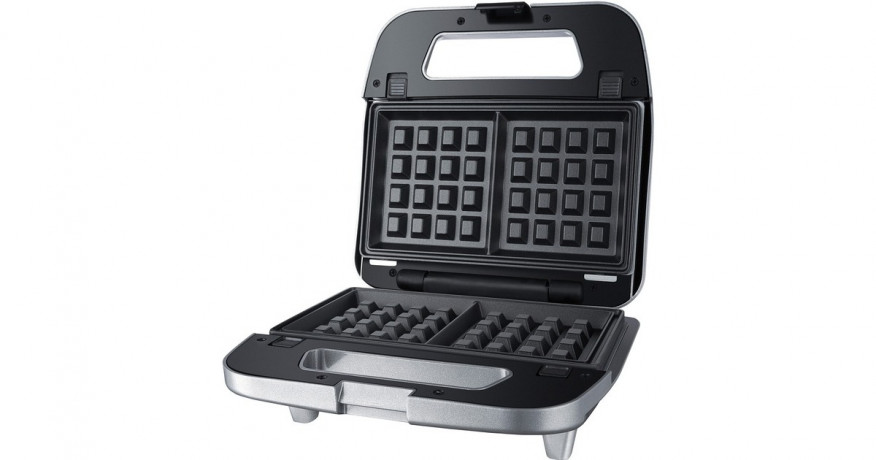 Steba Steba Multi-Snack-Maker 3in1 SG 65, Sandwichmaker silber/grau, 750 Watt, mit 3 Platten-Sets silber/grau Steba Multi-Snack Maker 3in1 SG 65, сэндвичница серебристо-серая, 750 Вт, с набором тарелок 3