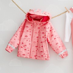 bornino Regenjacke mit Kapuze Wolken Дождевик с облаками на капюшоне