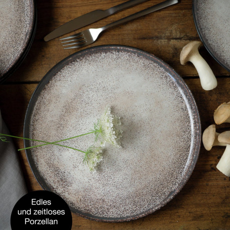 Moritz & Moritz Moritz & Moritz Speiseteller 6-tlg. DIGITAL beige Обеденные тарелки Moritz & Moritz 6 шт. ЦИФРОВОЙ