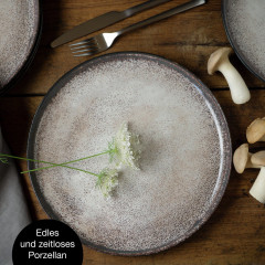 Moritz &amp; Moritz Moritz &amp; Moritz Speiseteller 6-tlg. DIGITAL beige Обеденные тарелки Moritz &amp;amp; Moritz 6 шт. ЦИФРОВОЙ