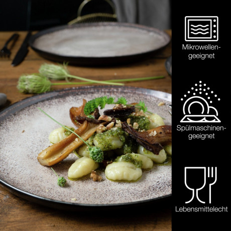 Moritz & Moritz Moritz & Moritz Speiseteller 6-tlg. DIGITAL beige Обеденные тарелки Moritz & Moritz 6 шт. ЦИФРОВОЙ